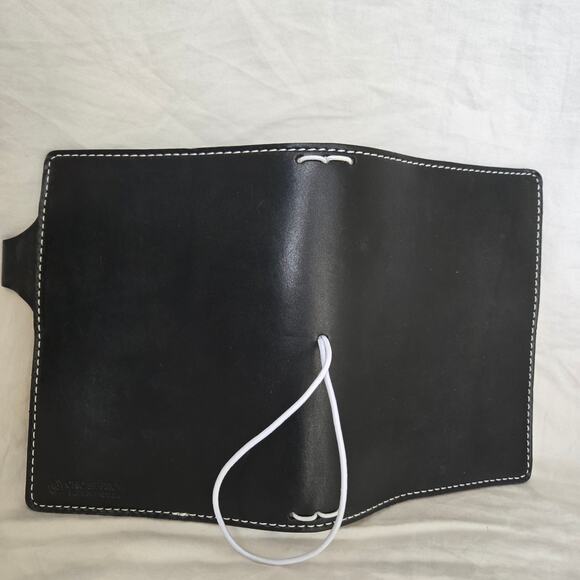 Chic Sparrow Journal Cover Black Leather Made in the USA Travelers Book - Picture 3 of 11